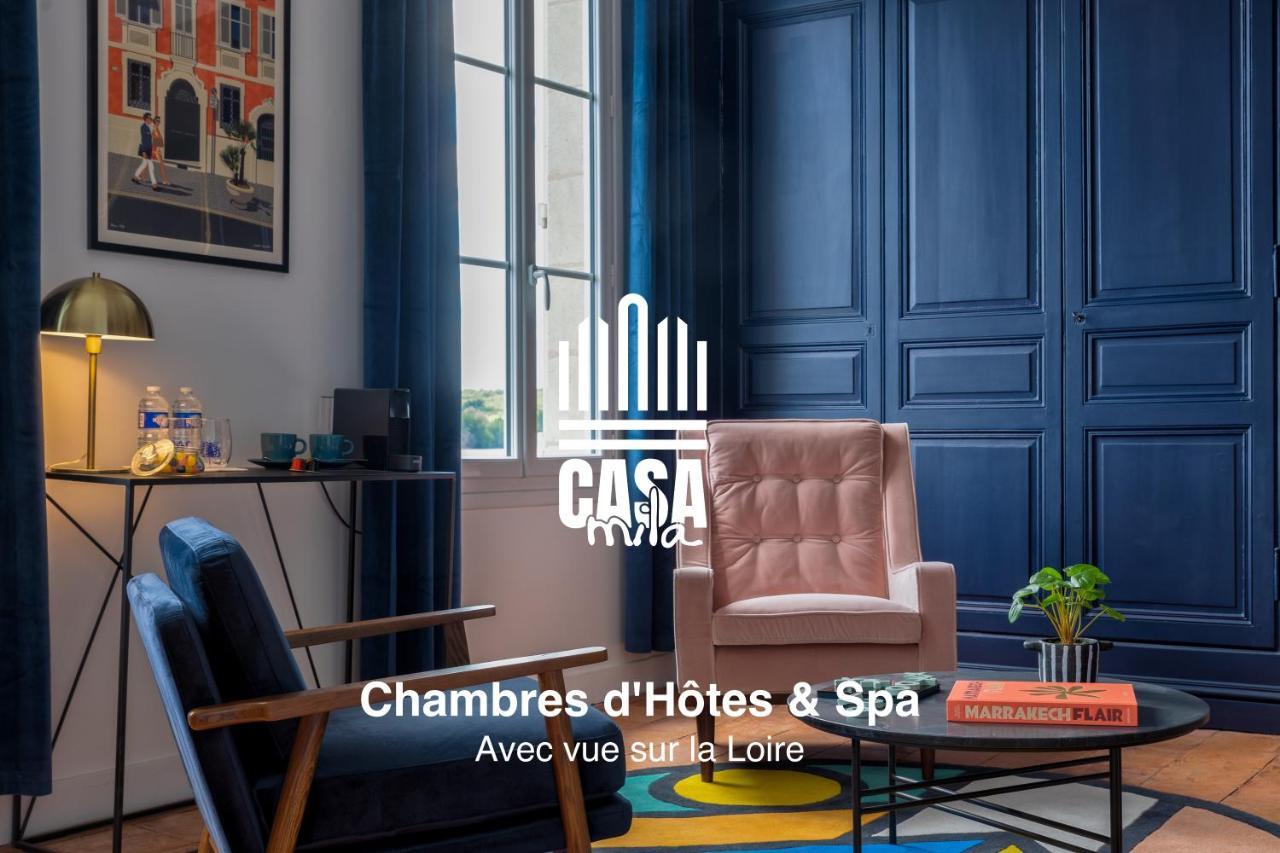 Casa Mila & Spa - Maison D'Hotes Raffinee Vue Loire, Spa & Piscine Saint-Mathurin  ภายนอก รูปภาพ